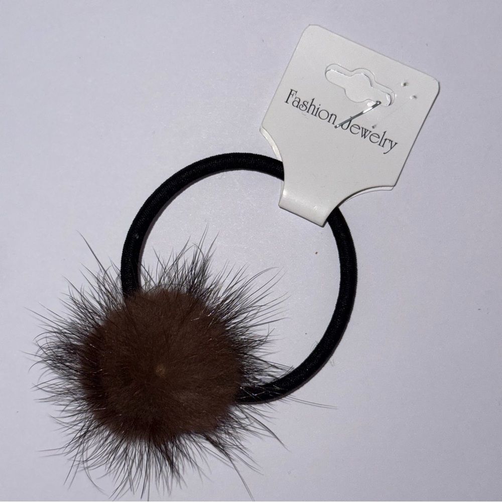 Fashion Jewelry Dark Brown Fluffy Hair Accessory
